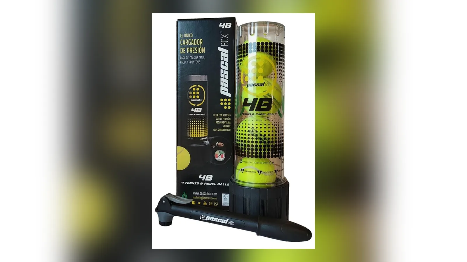 Bullpadel Pascal Box Padel Ball Pressuriser